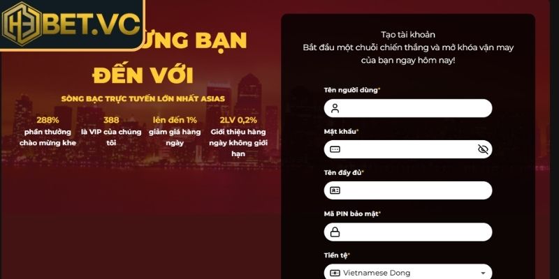 Đăng ký H3Bet - Hướng Dẫn Chi Tiết Cho Người Mới Bắt Đầu 2 Đăng ký H3Bet trên máy tính